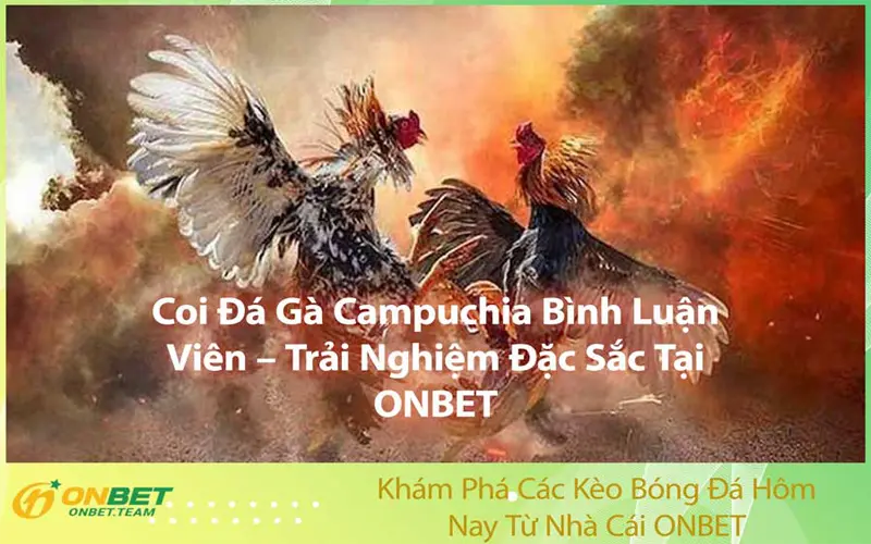 Coi Đá Gà Campuchia Bình Luận Viên – Trải Nghiệm Đặc Sắc Tại ONBET