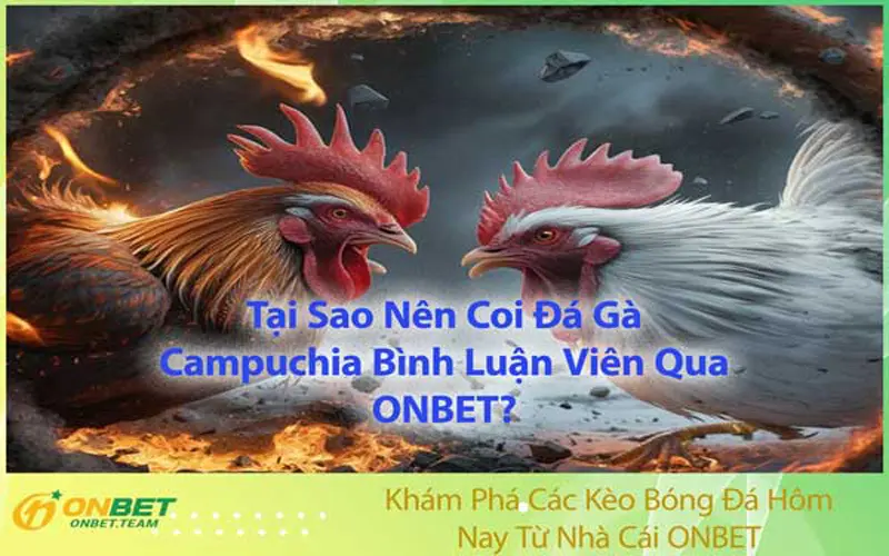 Tại Sao Nên Coi Đá Gà Campuchia Bình Luận Viên Qua ONBET?