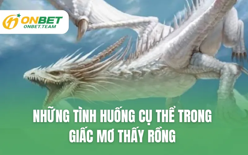 Những tình huống cụ thể trong giấc mơ thấy rồng