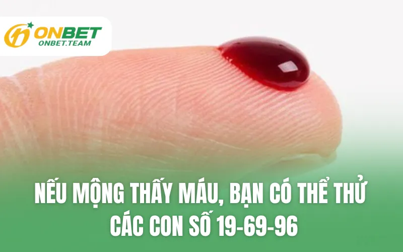 Nếu mộng thấy máu, bạn có thể thử các con số 19-69-96